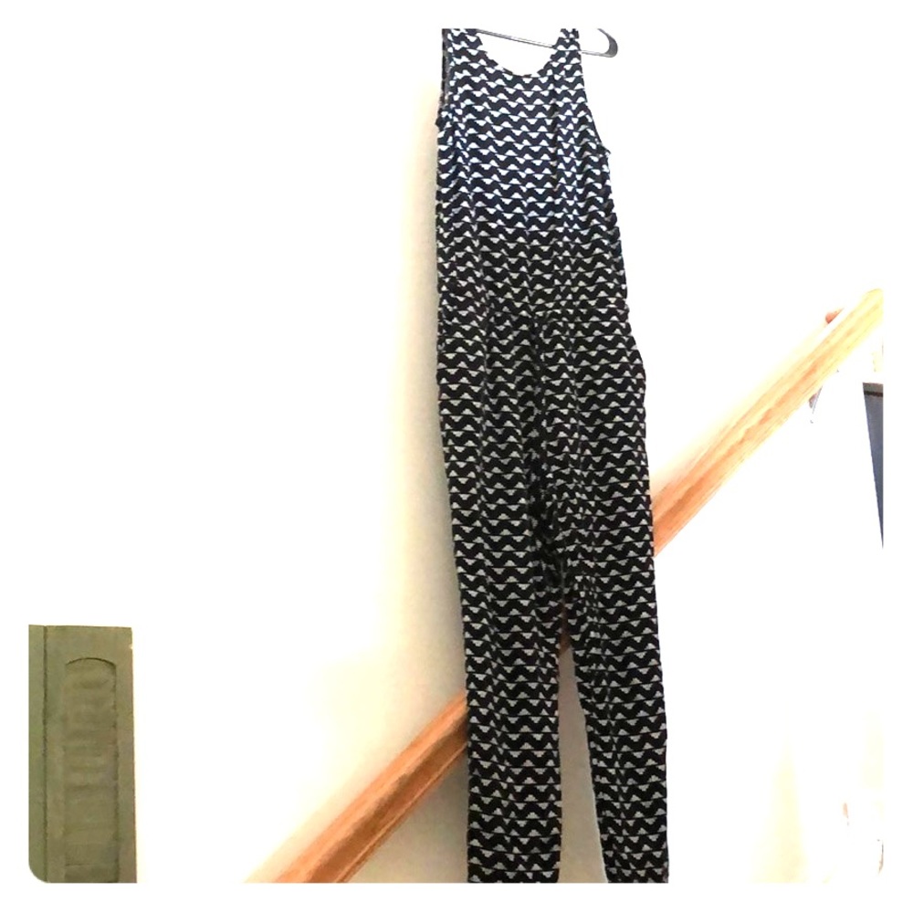 Black and white jumpsuit